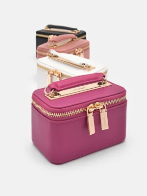 Alternative view of Túi xách hình hộp chữ nhật Ari Leather Mini - Đen