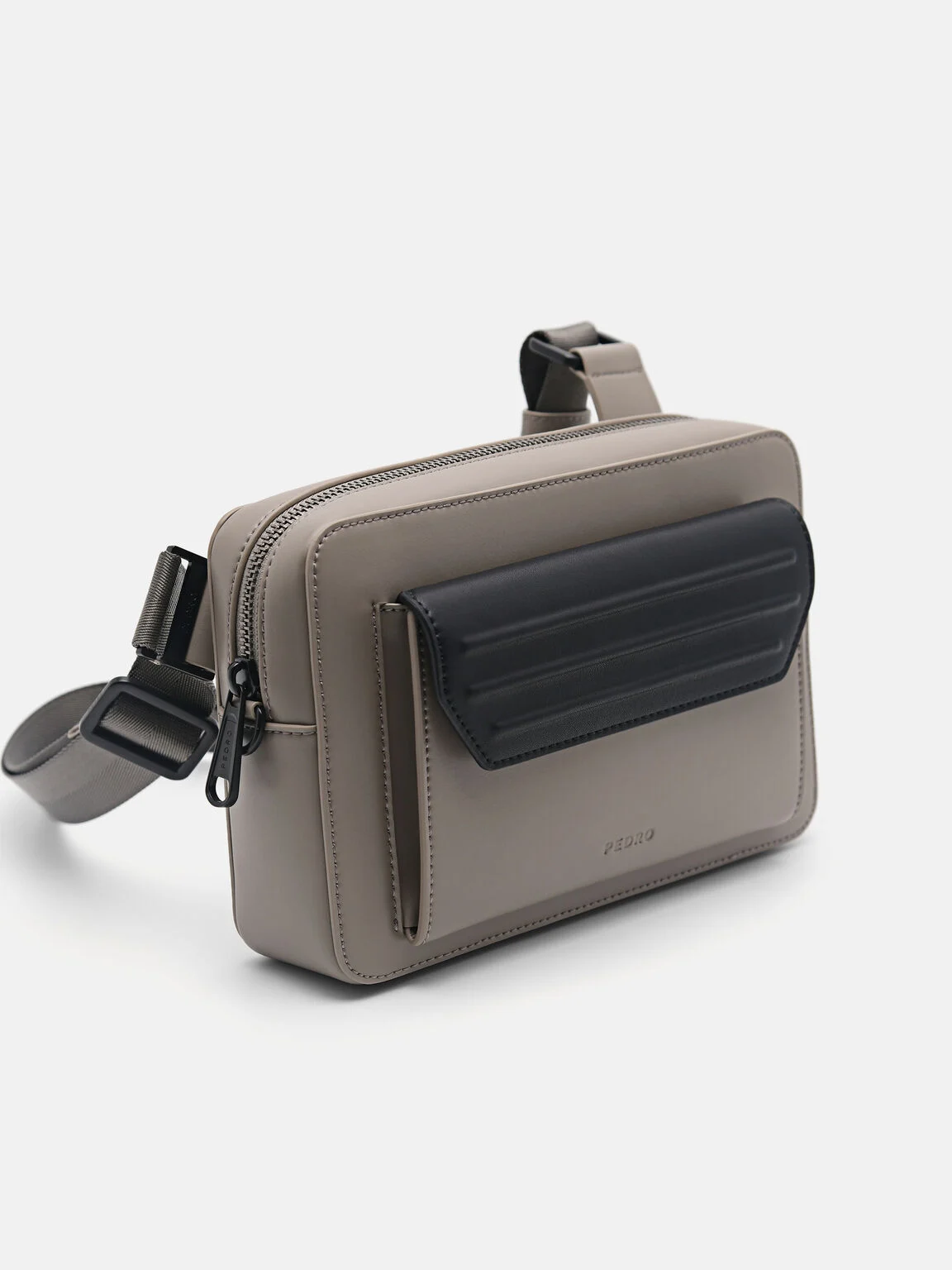 Túi đeo chéo phom chữ nhật hiện đại Sling - Nâu Xám - Ảnh 6