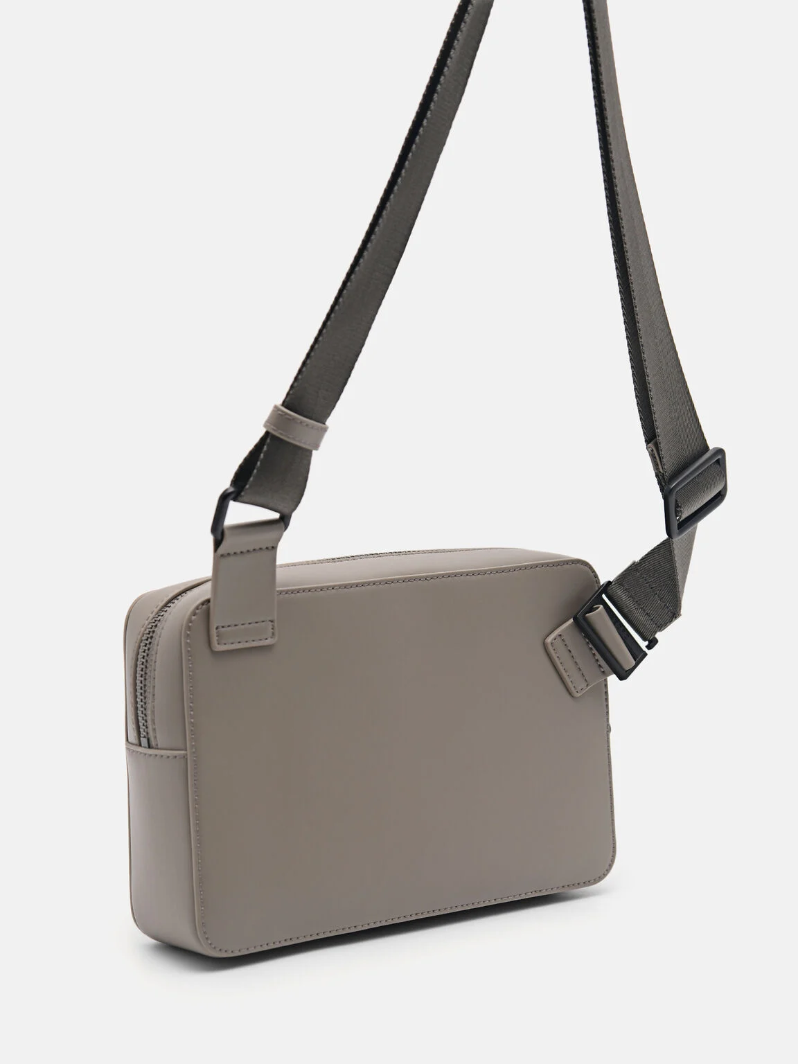 Túi đeo chéo phom chữ nhật hiện đại Sling - Nâu Xám - Ảnh 5