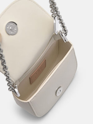 Alternative view of Túi đeo chéo nắp gập Icon Leather Micro - Be