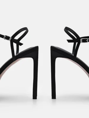 Alternative view of Giày sandals cao gót Iza Fabric Platform - Đen
