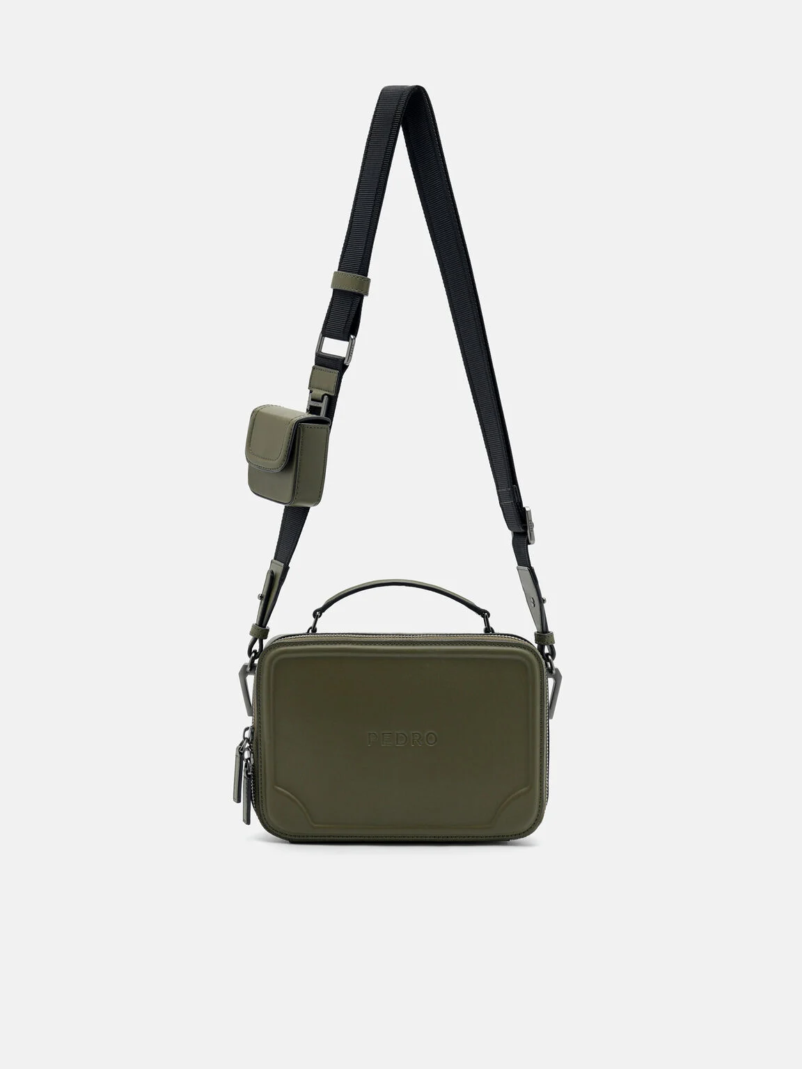 Túi đeo chéo phom chữ nhật Drew - Xanh Quân Đội