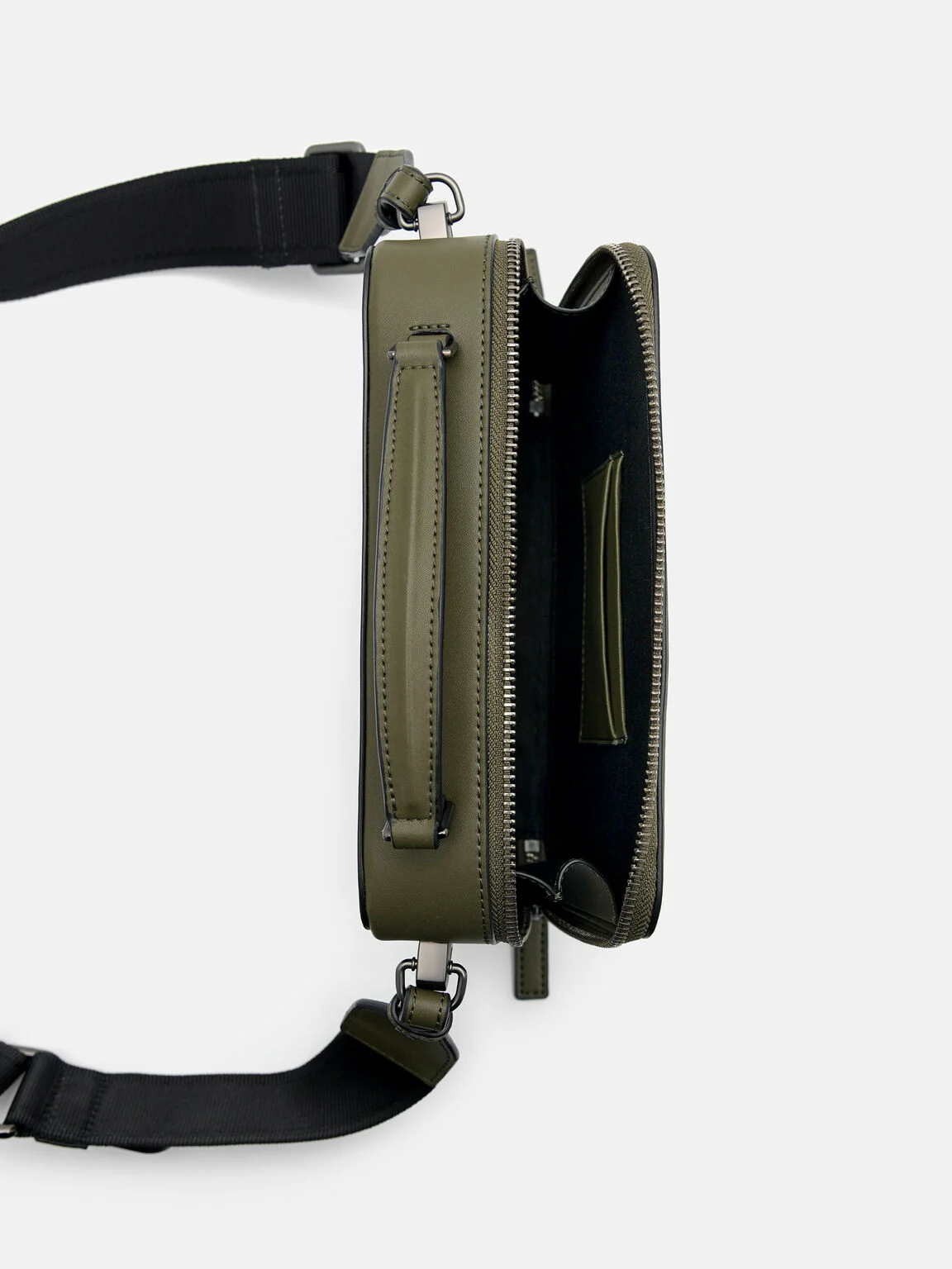 Túi đeo chéo phom chữ nhật Drew - Xanh Quân Đội - Ảnh 2