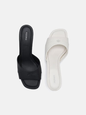 Alternative view of Giày sandals cao gót Wide-Band - Phấn