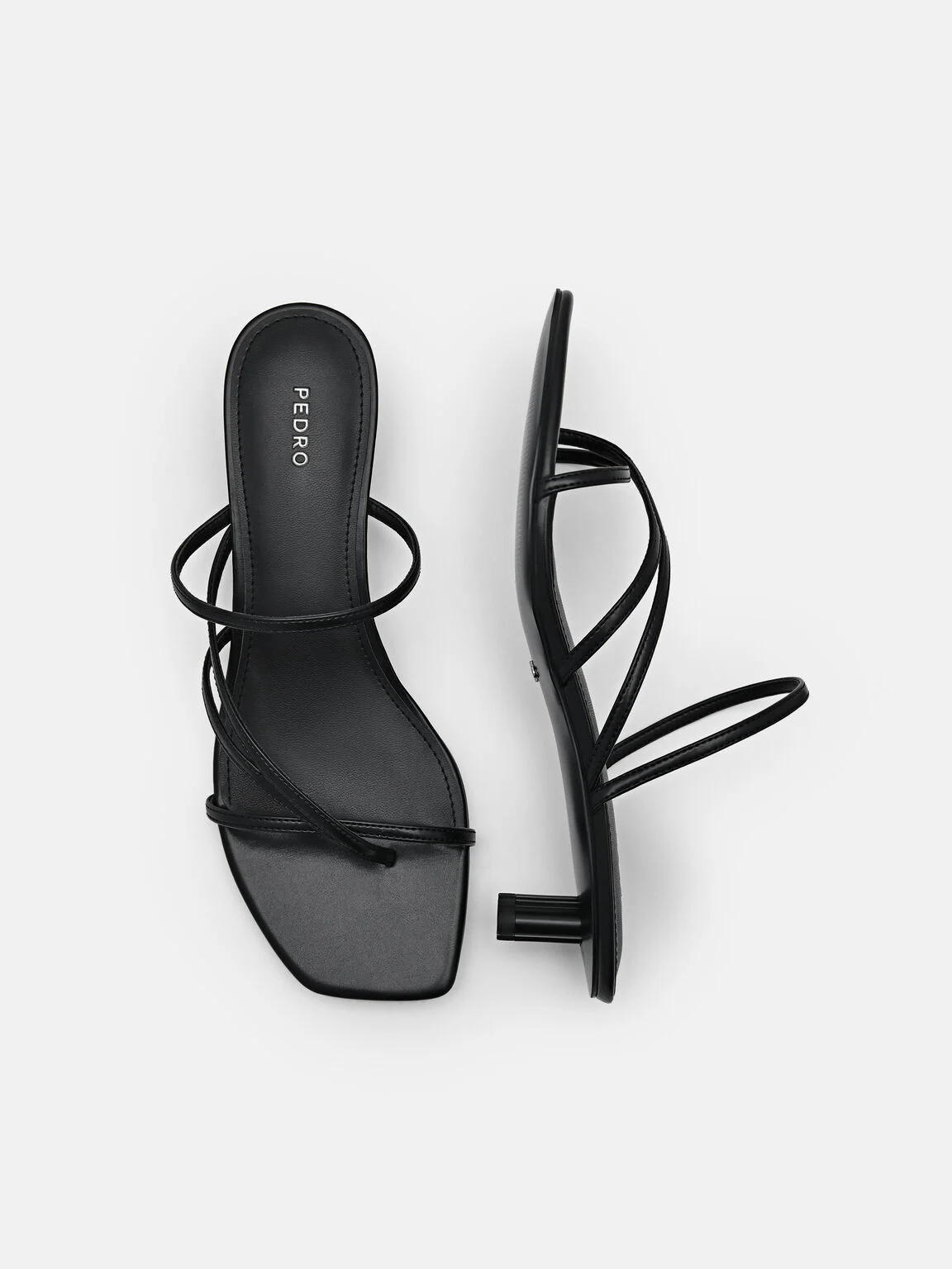 Giày mules cao gót Icon Heel - Đen - Ảnh 3