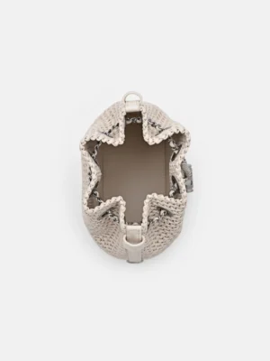 Alternative view of Túi rút dây mini Icon Raffia Mini - Phấn