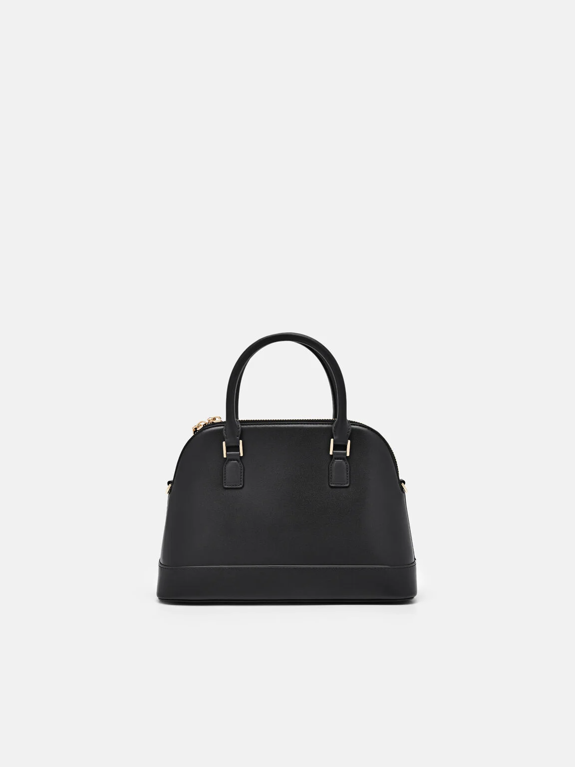 Túi xách hình thang Lucia Leather - Đen - Ảnh 5